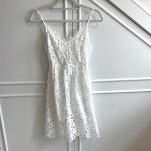 ASTR white lace dress size small